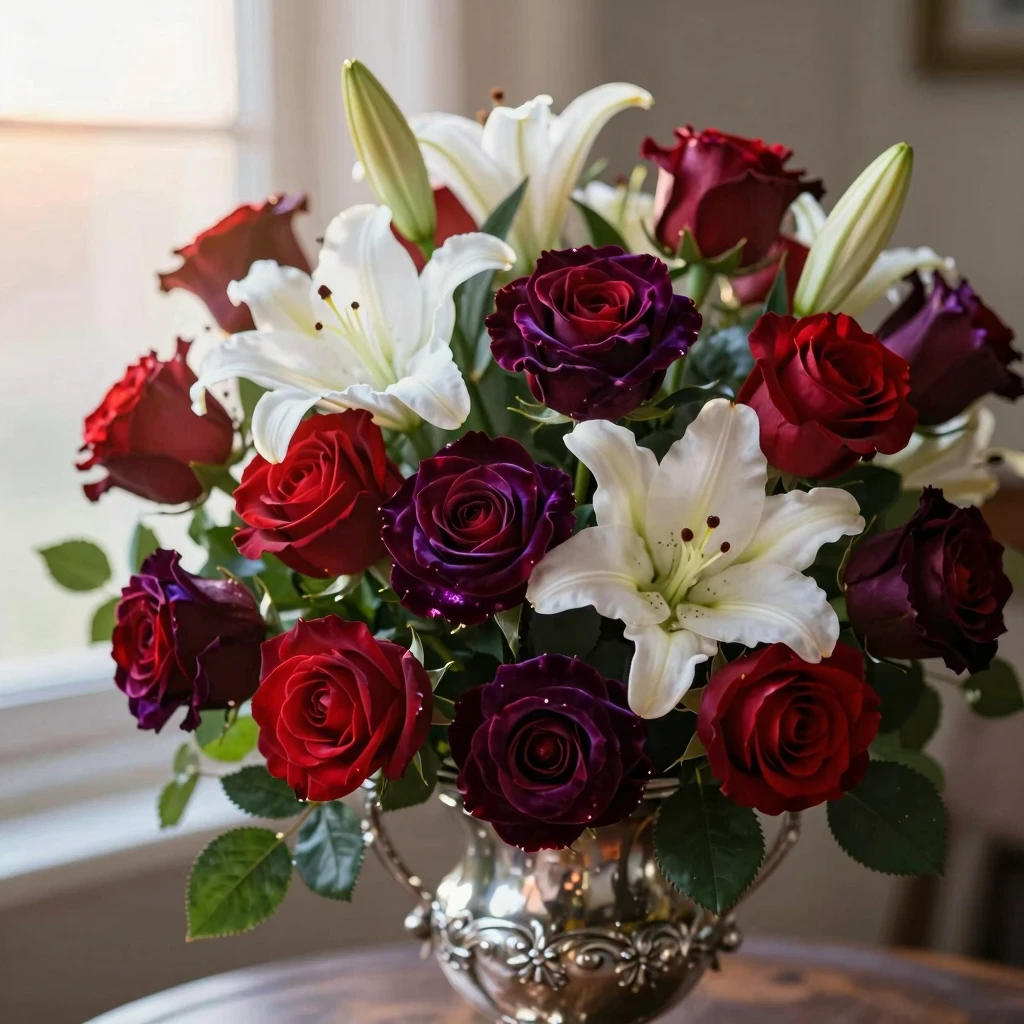 Velvet Dawn arrangement by Artoacreativeie